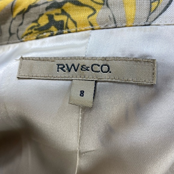 RW&CO. White, Yellow, and Grey Blazer Jacket - Picture 4 of 4
